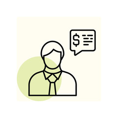 Financial Advisor vector, pixel perfect, illustrator file 
