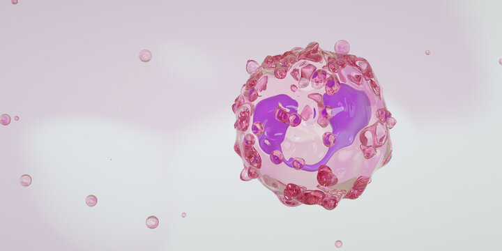 White Blood Cells, Eosinophil Illustration	