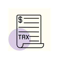 Tax vector, pixel perfect, illustrator file    
