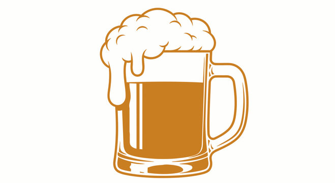 foamy beer mug