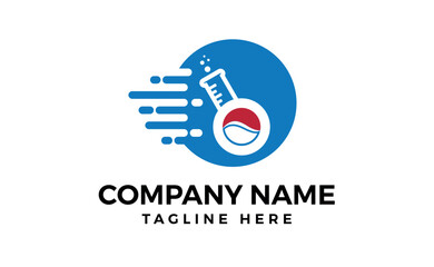 One lab and number one logo template