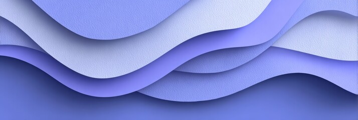 Obraz premium Modern abstract background with layered wavy blue and purple paper textures, suitable for branding, marketing, or creative presentations
