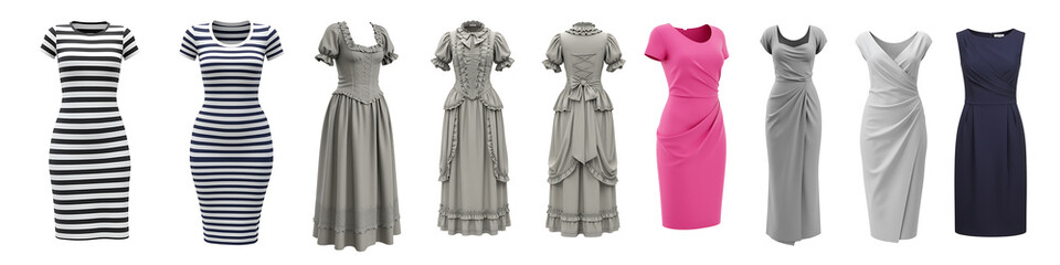 Collection of Various Fashion Dresses