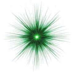Fototapeta premium Vibrant Green Starburst Design for Backgrounds