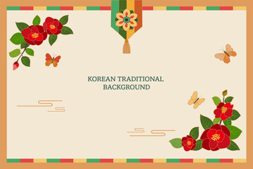 Korean traditional background illustration