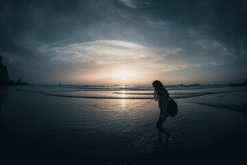 Fototapeta premium Beach sunset