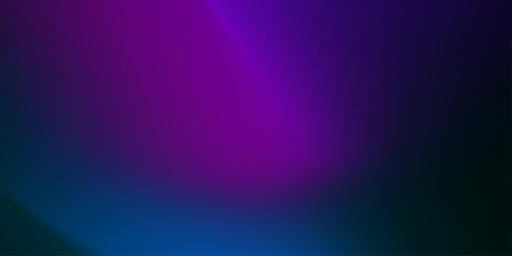 Dark grainy color gradient background, purple red orange blue black colors banner poster cover abstract design;. Defocused blue pink color gradient glow flecks bright abstract effect layer.