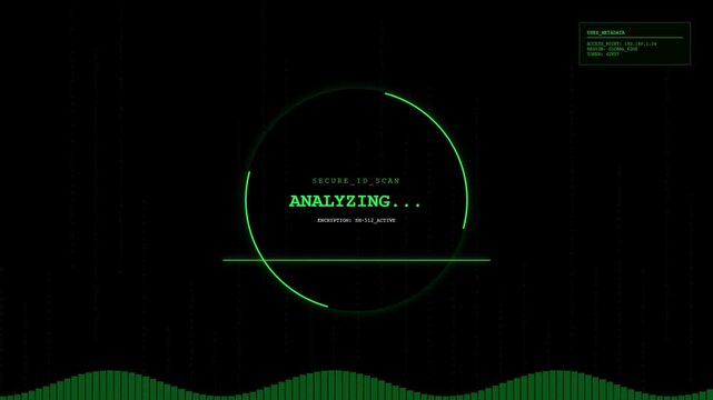 Abstract green technology background with digital lines for business and data concepts.