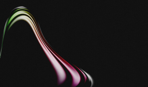 Abstract grainy neon liquid flow on black background, creating a modern futuristic atmosphere. Perfect for UI and app design, web hero sections, SaaS branding and NFT-style digital visuals.