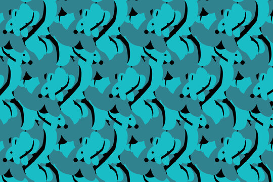 Aqua Flow Abstract Pattern