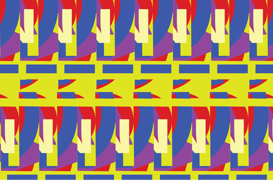 Vibrant Wave Grid Abstract Vector Artwork