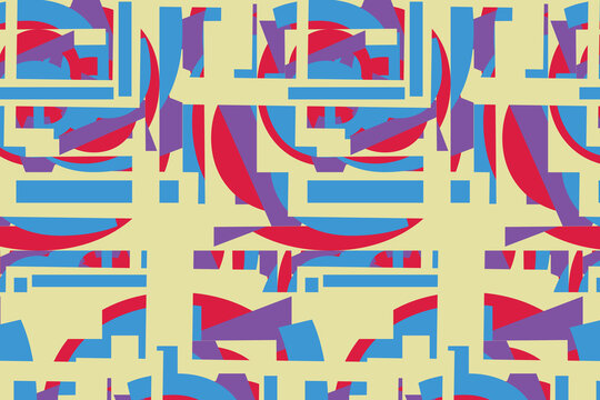 Retro Curve Abstract Vector Artwork