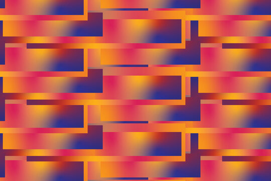 Spectrum Block Gradient Abstract Vector Artwork