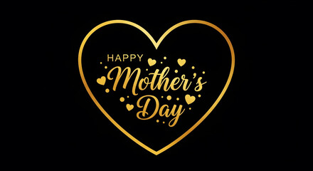 Happy mother's day heart design