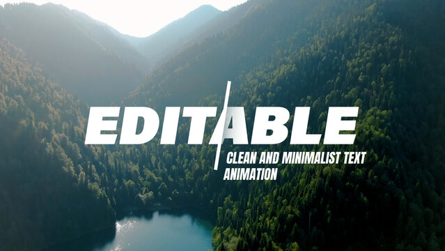 Clean and Minimalist Text Animation