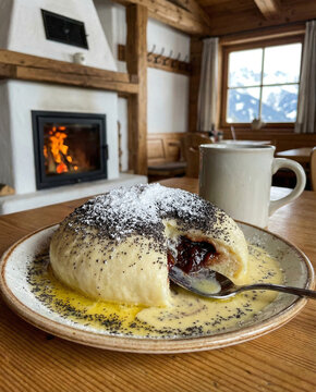 Germkn&ouml;del mit Mohn, Zucker und Butterschmalz
