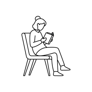 grils sitting on a chair with a laptop