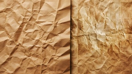 crumpled brown paper