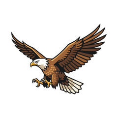 Obraz premium eagle vector with white background