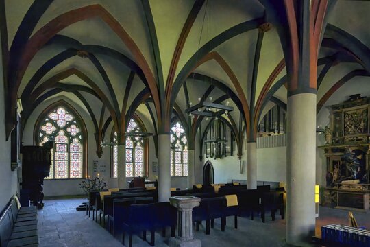 Chapter house, Imperial Walkenried Cistercian Abbey, Walkenried, Harz, Lower-Saxony