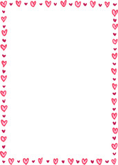 Obraz premium Coquette Pink Heart Frame