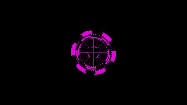 Radial Spin Circles. HUD Elements UI Elements. HUD Concept. - sci fi spin radial circles target - hi-tech - futuristic widget