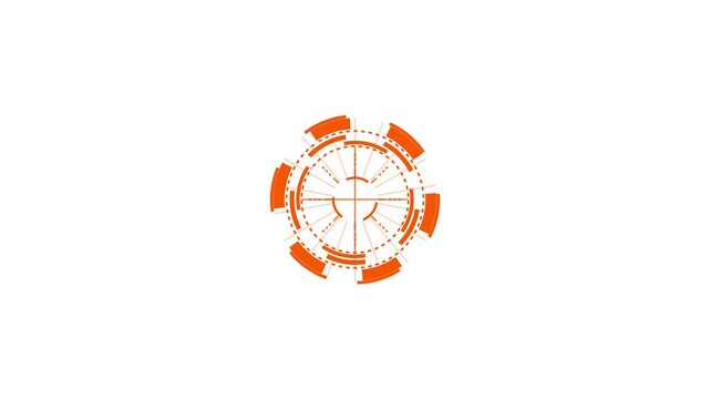 Radial Spin Circles. HUD Elements UI Elements. HUD Concept. - sci fi spin radial circles target - hi-tech - futuristic widget