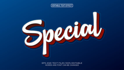 Special text effect editable