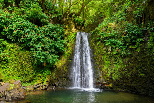 Salto do Prego Waterfall, Faial da Terra, S&atilde;o Miguel Island