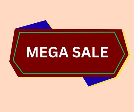 MEGA SALE, mega offer, supper sale, supper offer, dicount offer, percent offer, sale logo