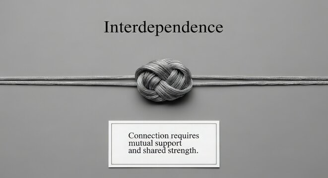 Interdependence Knot Symbolizing Connection and Support