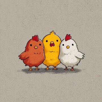 Cartoon Chickens