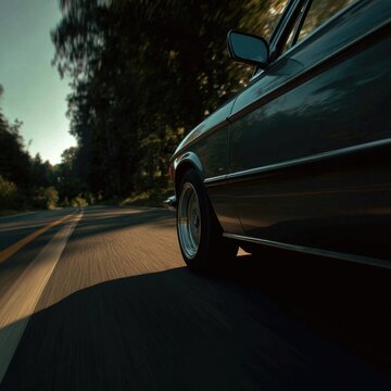 Car Driving on Road