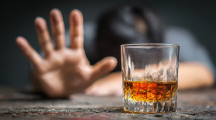 Man is quitting drinking alcohol to save his family