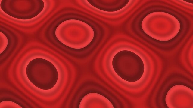 Dynamic abstract red and crimson wavy oval pattern for modern graphic design background