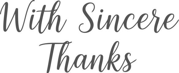 Elegant Chinese New Year Sincere Thanks Calligraphy Greeting for Festive Celebrations and Appreciation Cards