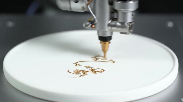 3D Printer Creating Design.