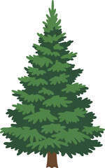 Obraz premium Chinese New Year Pine Tree Illustration – Festive Evergreen Symbol for Lunar New Year Celebrations