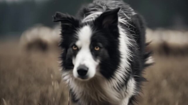 Der H&uuml;tehund&ldquo; &ndash; Border Collie auf der Weide