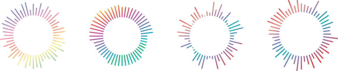 Vibrant sound waves a neon gradient music podcast collection © Dulu