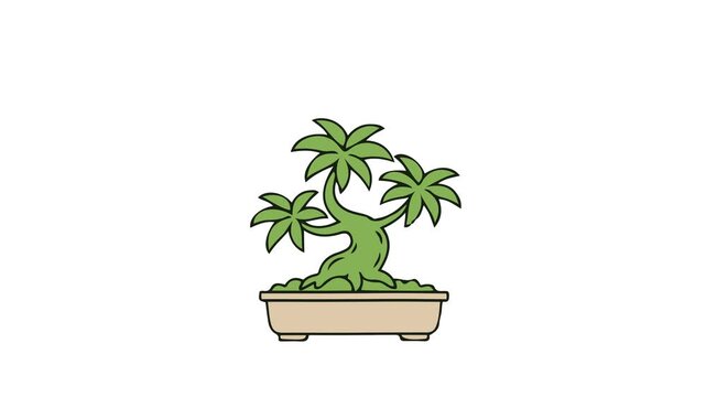 Bonsai Tree Swaying Animation