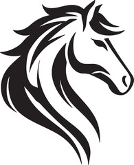 horse head vector logo