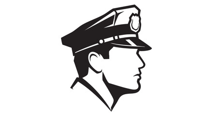 Obraz premium Illustration of a Man Wearing a Headlamp and Cap from a Side View