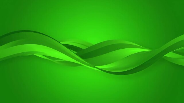 Abstract green wave background with flowing lines and modern eco design