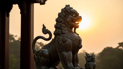 Fototapeta premium Lion sculpture