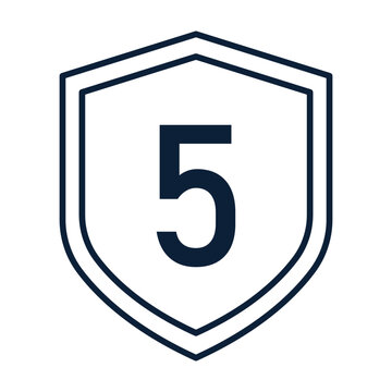 Five Year Warranty Shield Protection Guarantee Icon