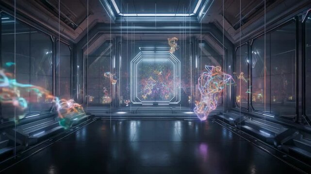 Pulsing color clusters drifting growing after ribbon and line onset in lab show near octagon portal