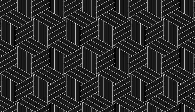 abstract seamless geometric outline with white line details over a black base. simple modern pattern suitable for backgrounds, tiles, and wallpapers.