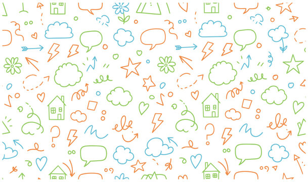 Hand drawn cute scribble shape doodle icon collection tiny decoration doddle set,little pen style scribbles,pen mark,design element for paper,minimalist line design