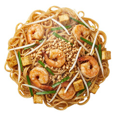 Classic Pad Thai Noodles With Shrimp And Tofu © BTG